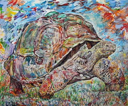 2 - La Tortue, acrylique sur toile, 120 x 100 cm, 2014 modifié-1