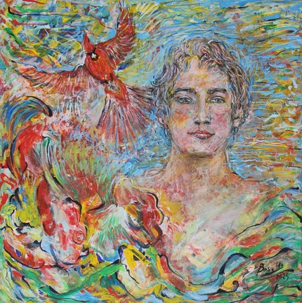 acrylique sur toile 100 x 100 cm 2025 min