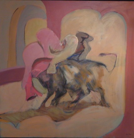 Claude BELLAN Tauromachie rose II 2000