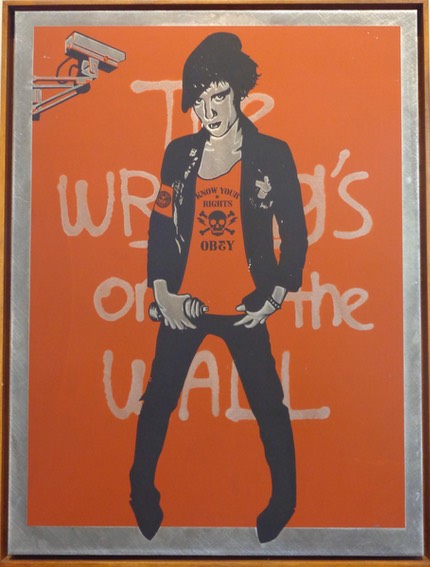 Obey (EUA) Writing on the wall de Shepard FAIREY 2010