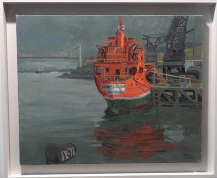 le bateau rouge orangé 1968