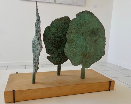 Forêts de choux, sculpture en bronze 