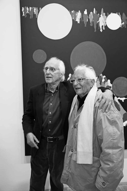 Gérard & Etienne Fromanger à Beaubourg en mai 2016 